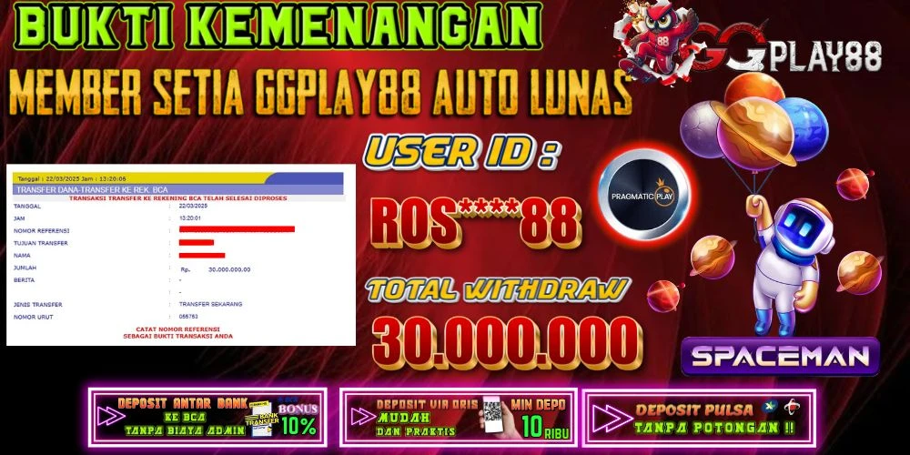 BUKTI KEMENANGAN SPACEMAN
