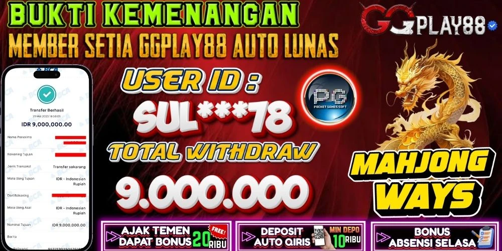 BUKTI KEMENANGAN MAHJONG WAYS