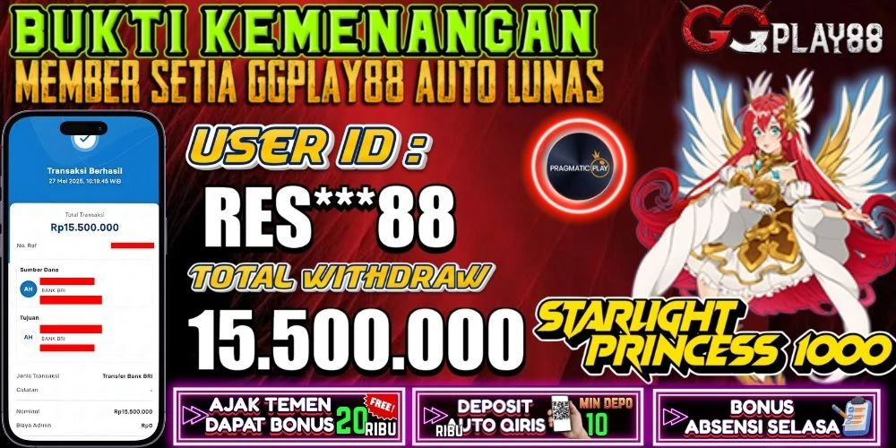 KEMENANGAN STARLIGHT PRINCESS 1000