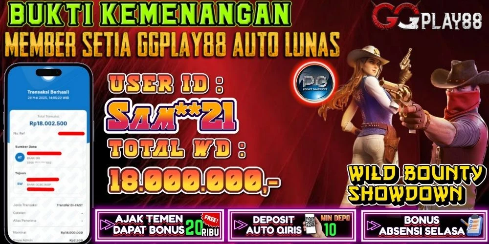 🎁BUKTI WITHDRAW PLAYER AKTIF HARI INI,, SELAMAT KEPADA PLAYER SETIA GGPLAY88 🎁