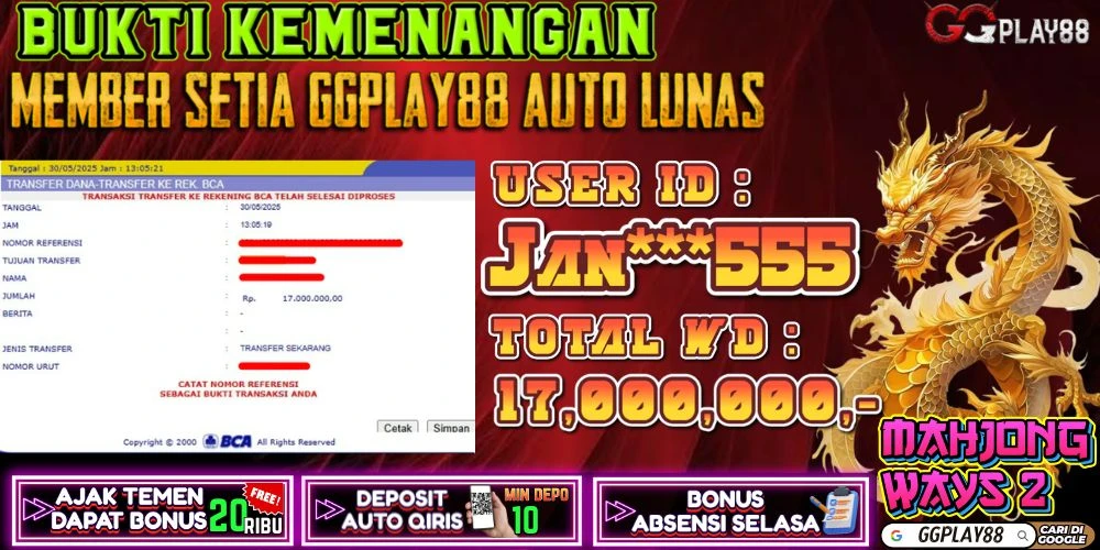 🎁BUKTI WITHDRAW PLAYER AKTIF HARI INI,, SELAMAT KEPADA PLAYER SETIA GGPLAY88 🎁 30/5/2025